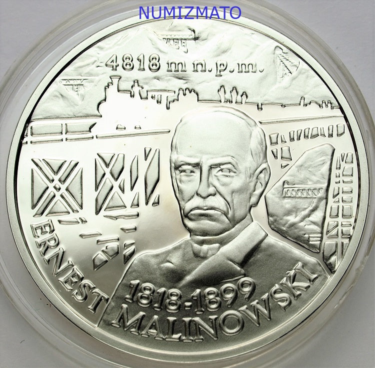 10 zł 1999 r. - Ernest Malinowski - Polscy Podróżnicy i Badacze