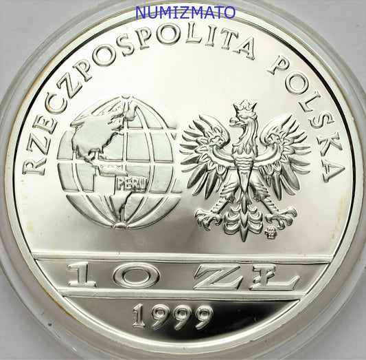 10 zł 1999 r. - Ernest Malinowski - Polscy Podróżnicy i Badacze