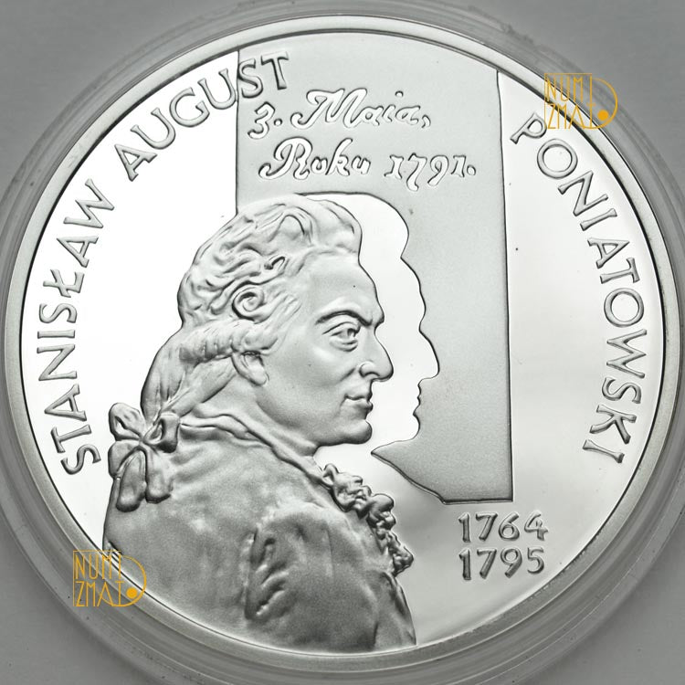 10 zł 2005 r. - POPIERSIE - Stanisław August Poniatowski - Poczet królów i książąt polskich