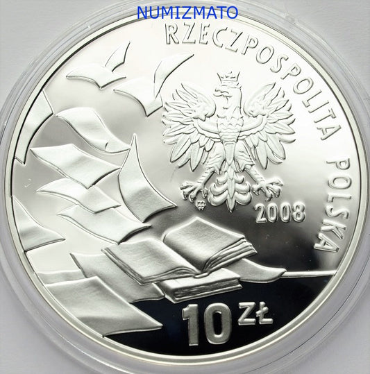 10 zł 2008 r. - 40 Rocznica Marca 68 r. - marzec 1968