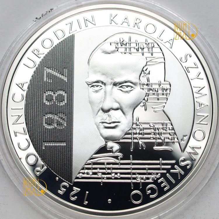 10 zł 2007 r. - SZYMANOWSKI - 125. rocznica urodzin Karola Szymanowskiego