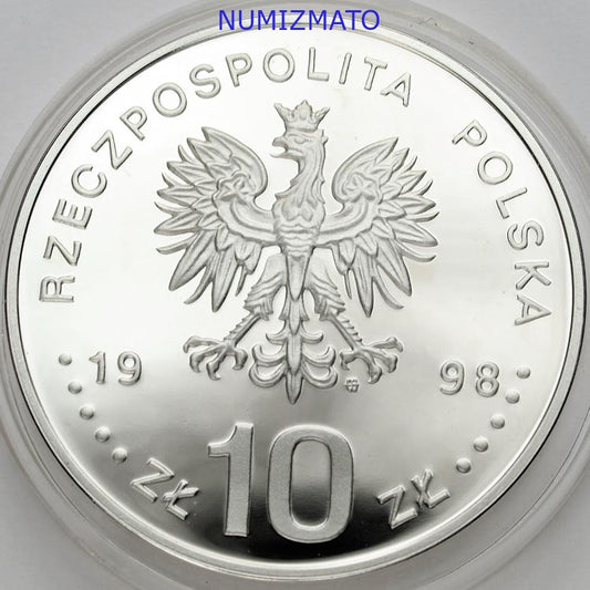 10 zł 1998 r. - Zygmunt III Waza - PÓŁPOSTAĆ - Poczet Królów i Książąt Polskich