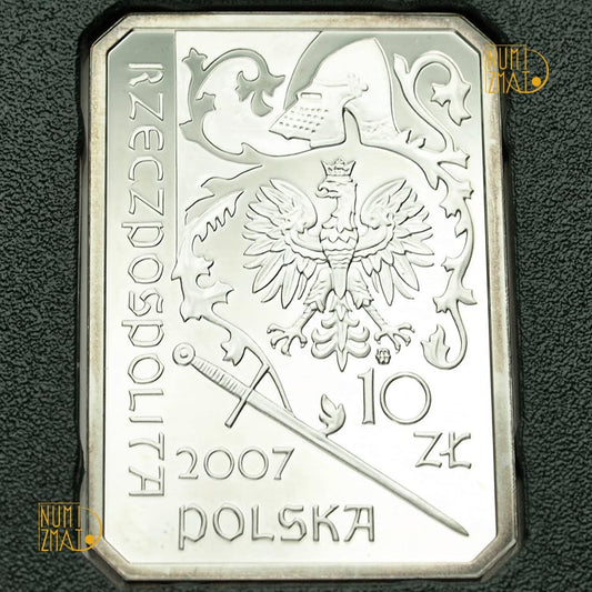 10 zł 2007 r. - Rycerz ciężkozbrojny - XV wiek - Historia Jazdy Polskiej