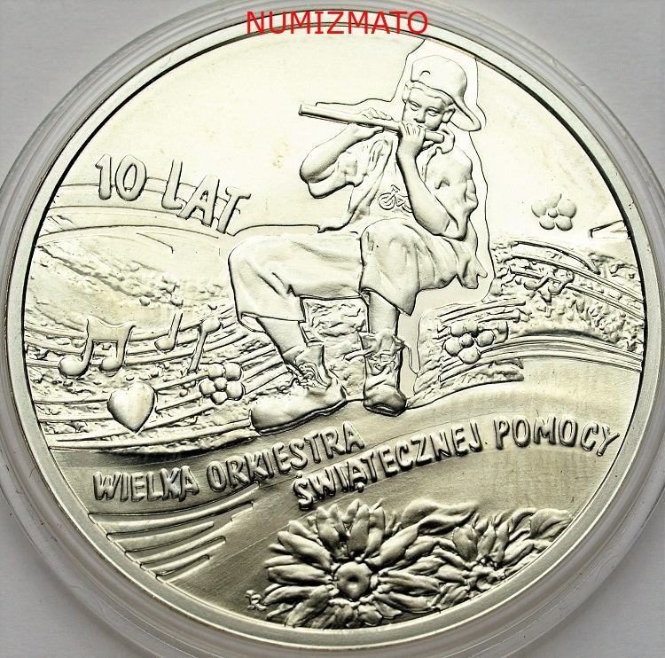 10 zł 2003 r. - WOŚP - 10 lat Wielkiej Orkiestry Świątecznej Pomocy