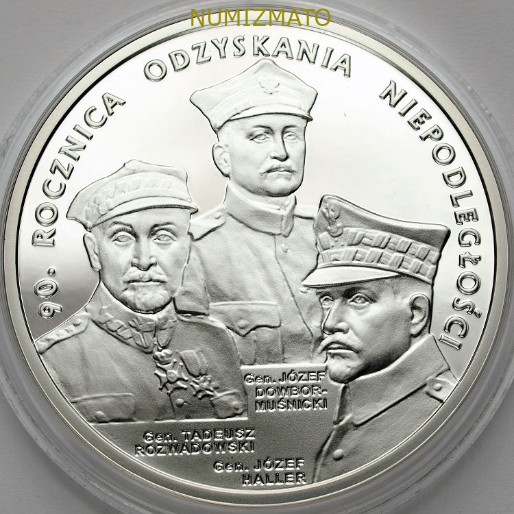 20 zł 2008 r. - Niepodległość - 90. rocznica odzyskania niepodległości