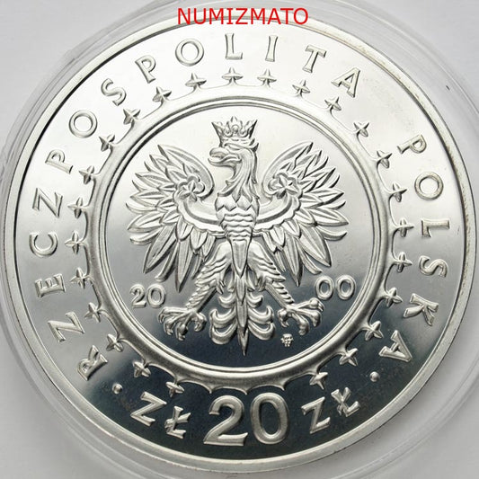 20 zł 2000 r. - Pałac w Wilanowie - Zamki i Pałace w Polsce