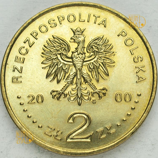 2 zł 2000 r. - Wielki Jubileusz Roku 2000, dwa złote NG