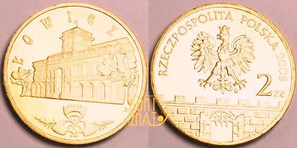 2 zł 2008 r. - Łowicz, Historyczne miasta w Polsce, dwa złote NG