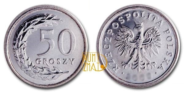 50 gr 2013 r. pięćdziesiąt groszy