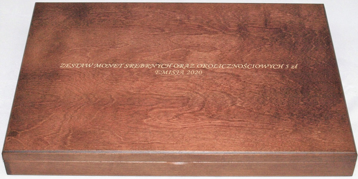 Kaseta DE LUXE AG 2020 + 5 zł 2020 - na monety srebrne i 5 zł 2020 r.