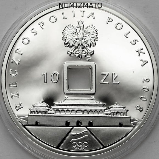 10 zł 2008 r. - Pekin 2008 (otwór) - Igrzyska XXIX Olimpiady