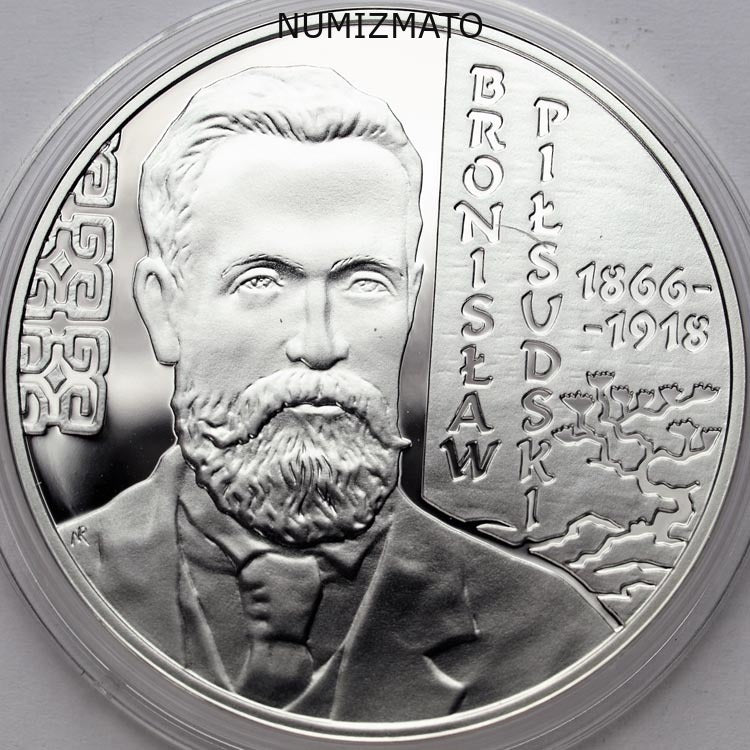 10 zł 2008 r. - Bronisław Piłsudski - Polscy Podróżnicy i Badacze