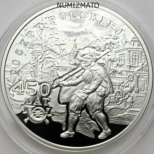10 zł 2008 r. - Poczta Polska - 450 lat Poczty Polskiej