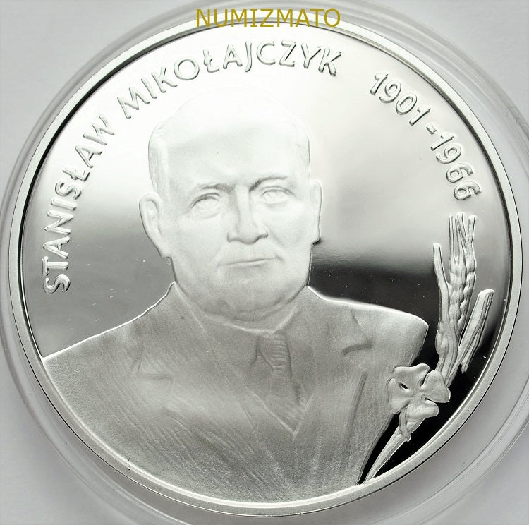 10 zł 1996 r. - Stanisław Mikołajczyk 1901-1966