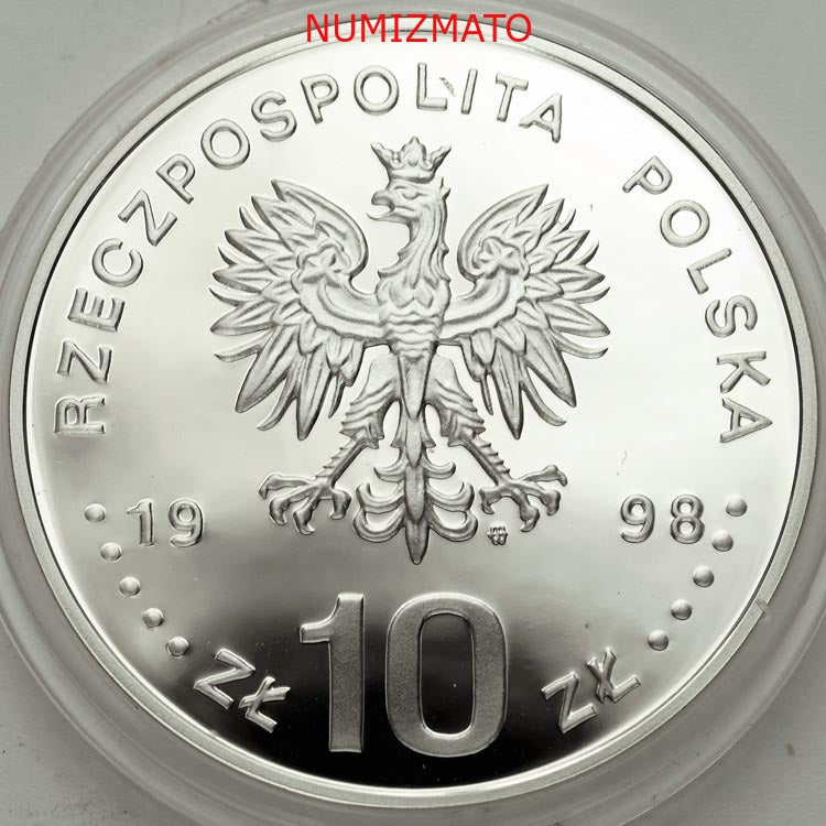 10 zł 1998 r. - Nagano 1998 - XVIII Zimowe Igrzyska Olimpijskie