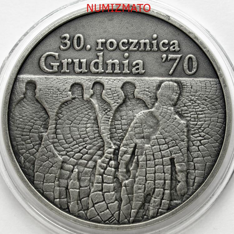10 zł 2000 r. - 30. rocznica Grudnia 70