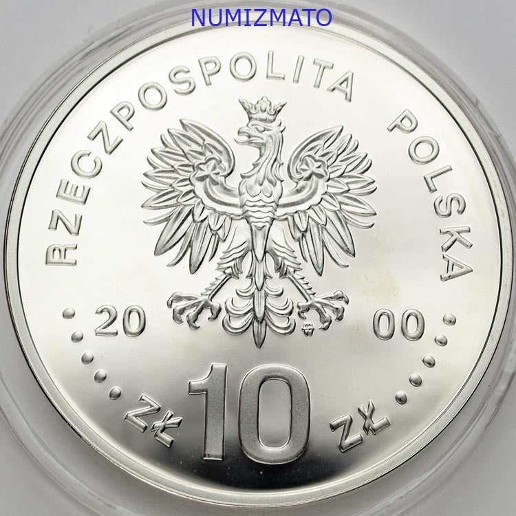 10 zł 2000 r. - Jan II Kazimierz - POPIERSIE - Poczet Królów i Książąt Polskich