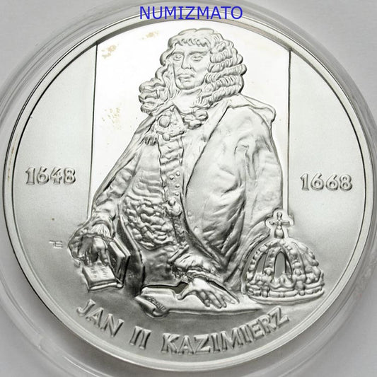10 zł 2000 r. - Jan II Kazimierz - PÓŁPOSTAĆ - Poczet Królów i Książąt Polskich
