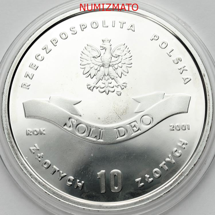 10 zł 2001 r. - Stefan Wyszyński - 100. rocznica urodzin Ks. Kard. Stefana Wyszyńskiego