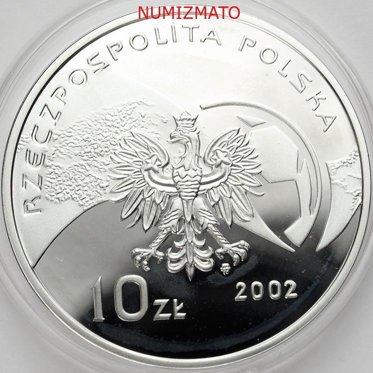 10 zł 2002 r. - Korea - Japonia - Mistrzostwa Świata w Piłce Nożnej 2002