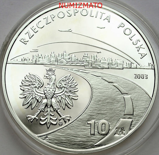 10 zł 2003 r. - 150-lecie narodzin przemysłu naftowego i gazowniczego
