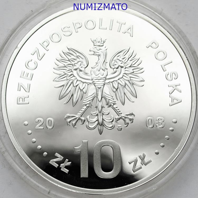 10 zł 2003 r. - PÓŁPOSTAĆ - Stanisław Leszczyński - Poczet królów i książąt polskich