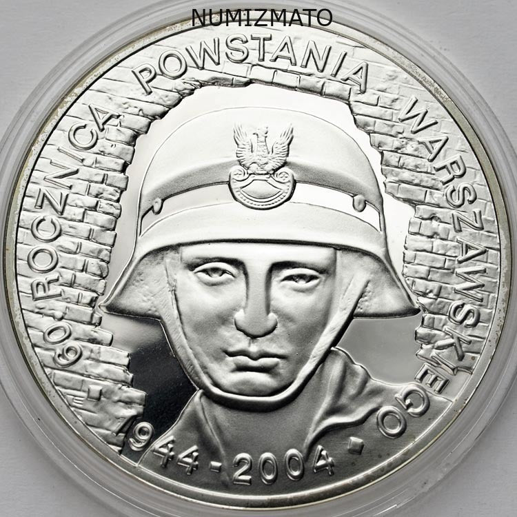 10 zł 2004 r. - Powstanie Warszawskie - 60. rocznica powstania warszawskiego