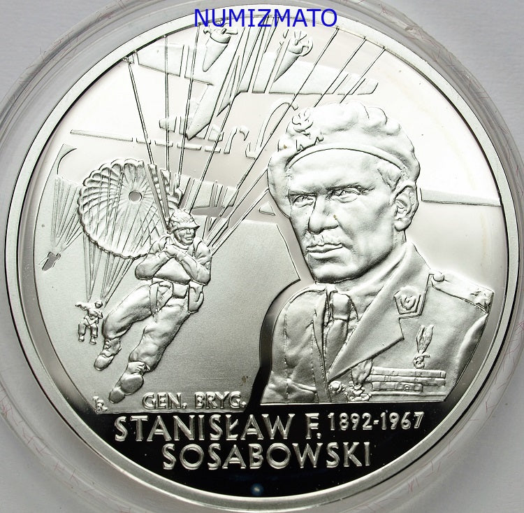 10 zł 2004 r. - Generał brygady Stanisław F. Sosabowski