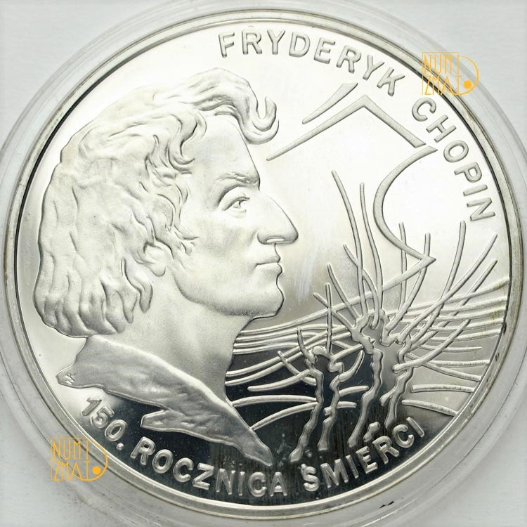 10 zł 1999 r. - Fryderyk Chopin - 150. rocznica śmierci