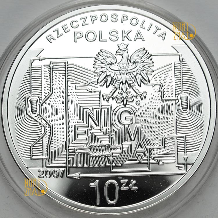 10 zł 2007 r. - 75. rocznica złamania szyfru Enigmy - ENIGMA