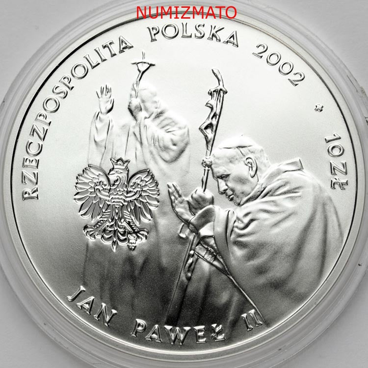 10 zł 2002 r. - Jan Paweł II - Pontifex Maximus
