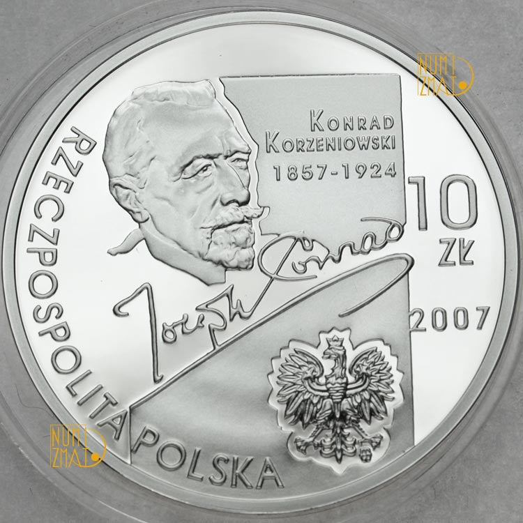 10 zł 2007 r. - Konrad Korzeniowski - Joseph Conrad
