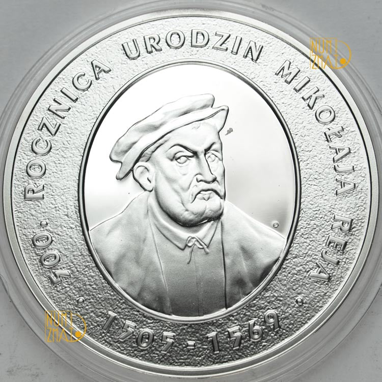 10 zł 2005 r. - Mikołaj Rej - 500. rocznica urodzin Mikołaja Reja