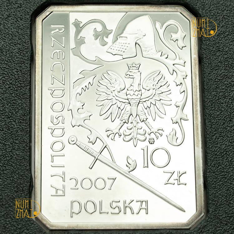 10 zł 2007 r. - Rycerz ciężkozbrojny - XV wiek - Historia Jazdy Polskiej