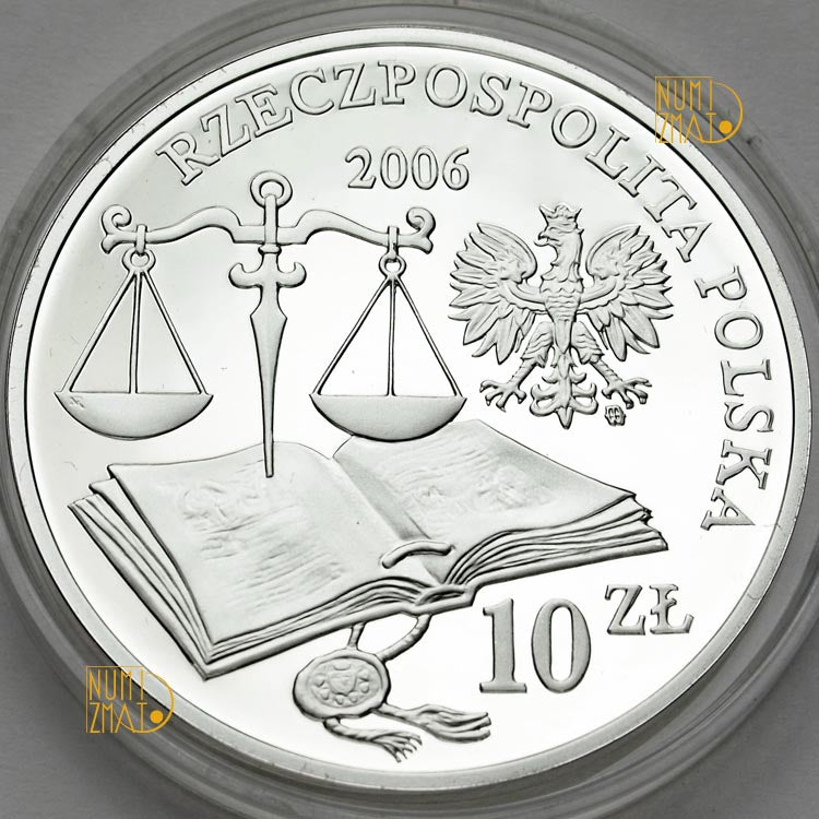10 zł 2006 r. - Statut Łaskiego - 500-lecie wydania Statutu Łaskiego