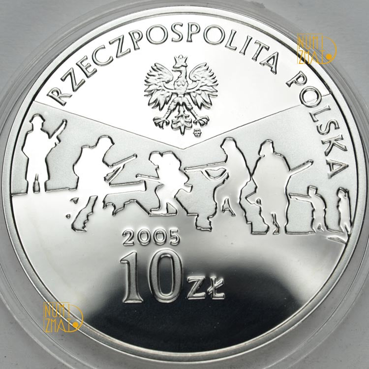 10 zł 2005 r. - 60. Rocznica Zakończenia II Wojny Światowej (II Wojna Światowa)