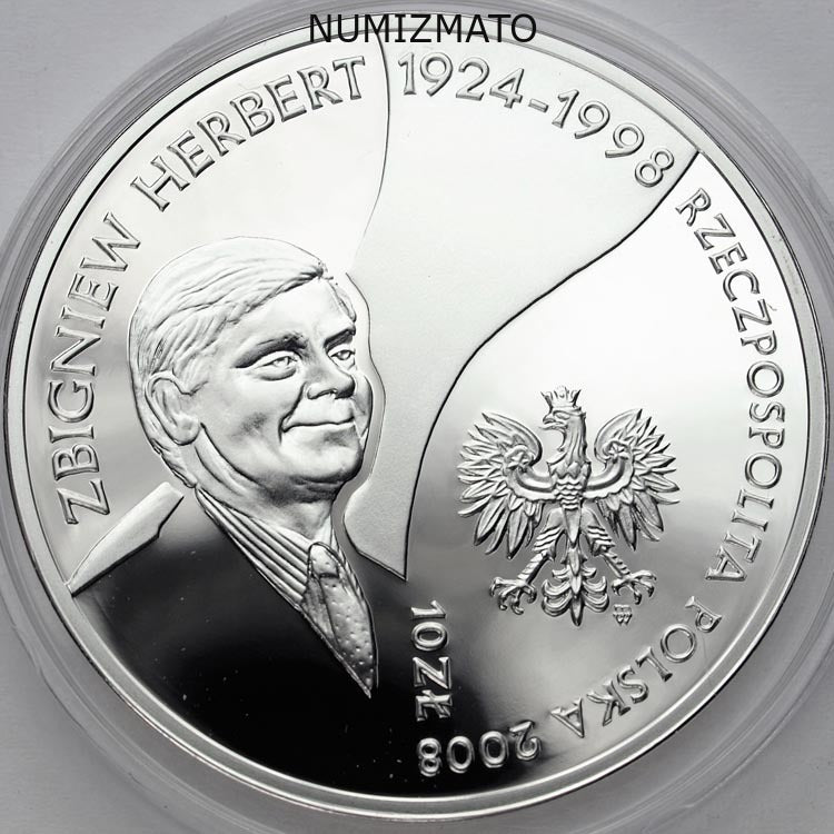 10 zł 2008 r. - Zbigniew Herbert