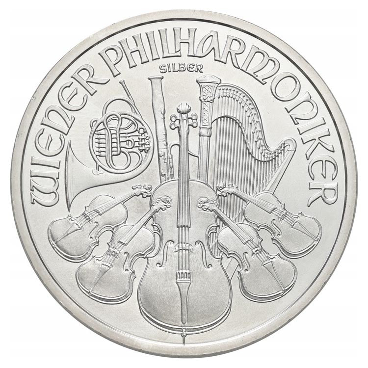 ! 1,5 euro Filharmonicy 1 oz 9999 uncja srebra Philharmoniker