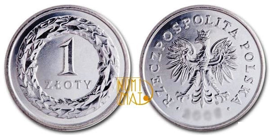 1 zł 2008 r. jeden złoty