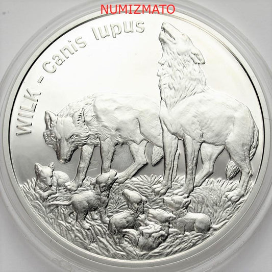 20 zł 1999 r. - Wilk Wilki (Canis Lupus) - Zwierzęta Świata