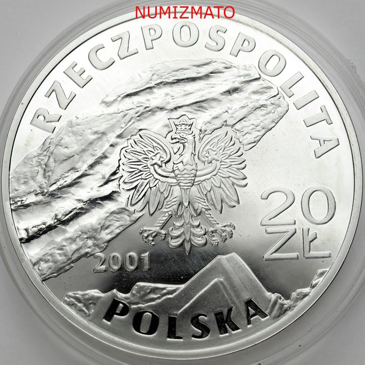 20 zł 2001 r. - Kopalnia soli w Wieliczce - Zabytki Kultury Materialnej w Polsce