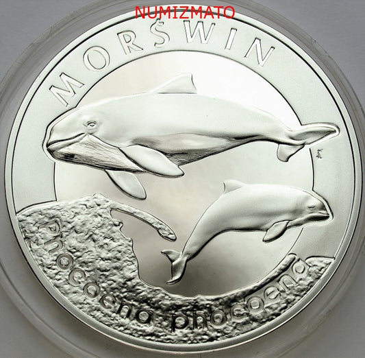 20 zł 2004 r. - Morświn (Phocoena phocoena) - Zwierzęta Świata