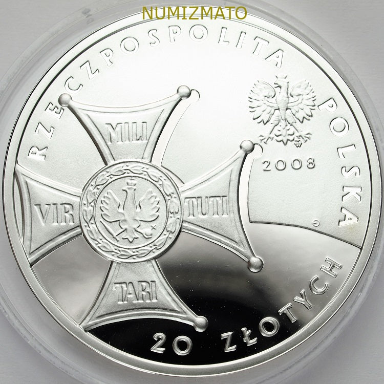 20 zł 2008 r. - Niepodległość - 90. rocznica odzyskania niepodległości