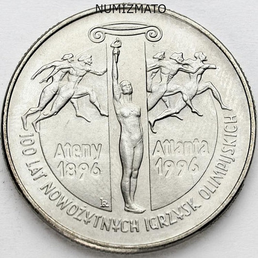 2 zl 1995 r. - 100 lat nowożytnych igrzysk olimpijskich, dwa złote MN