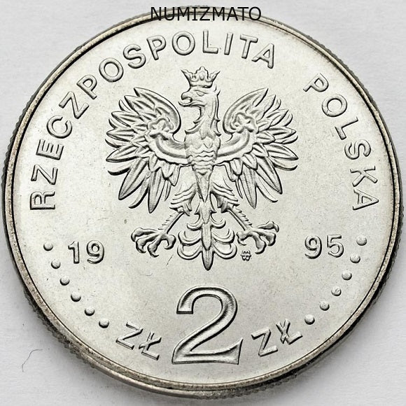 2 zl 1995 r. - 100 lat nowożytnych igrzysk olimpijskich, dwa złote MN