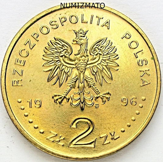 2 zł 1996 r. - Henryk Sienkiewicz, dwa złote NG