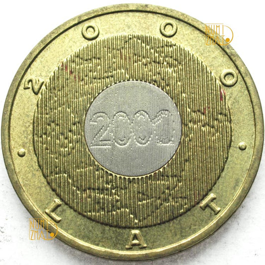 2 zł 2000 r. - Rok 2000, dwa złote NG