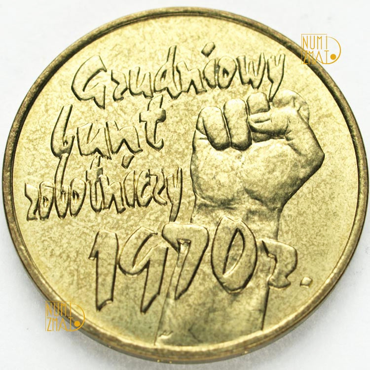 2 zł 2000 r. - 30. rocznica grudnia '70 - Polska droga do wolności, dwa złote NG