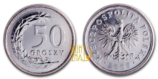 50 gr 2014 r. pięćdziesiąt groszy