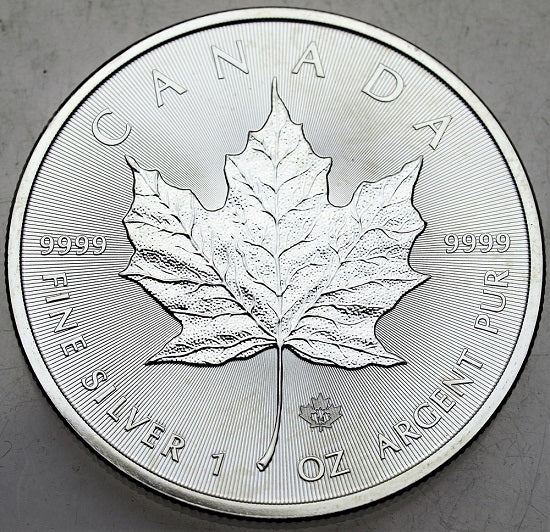 ! 5 Dolarów Liść Klonu, Liść Klonowy 1 oz 9999 uncja srebra Maple Leaf